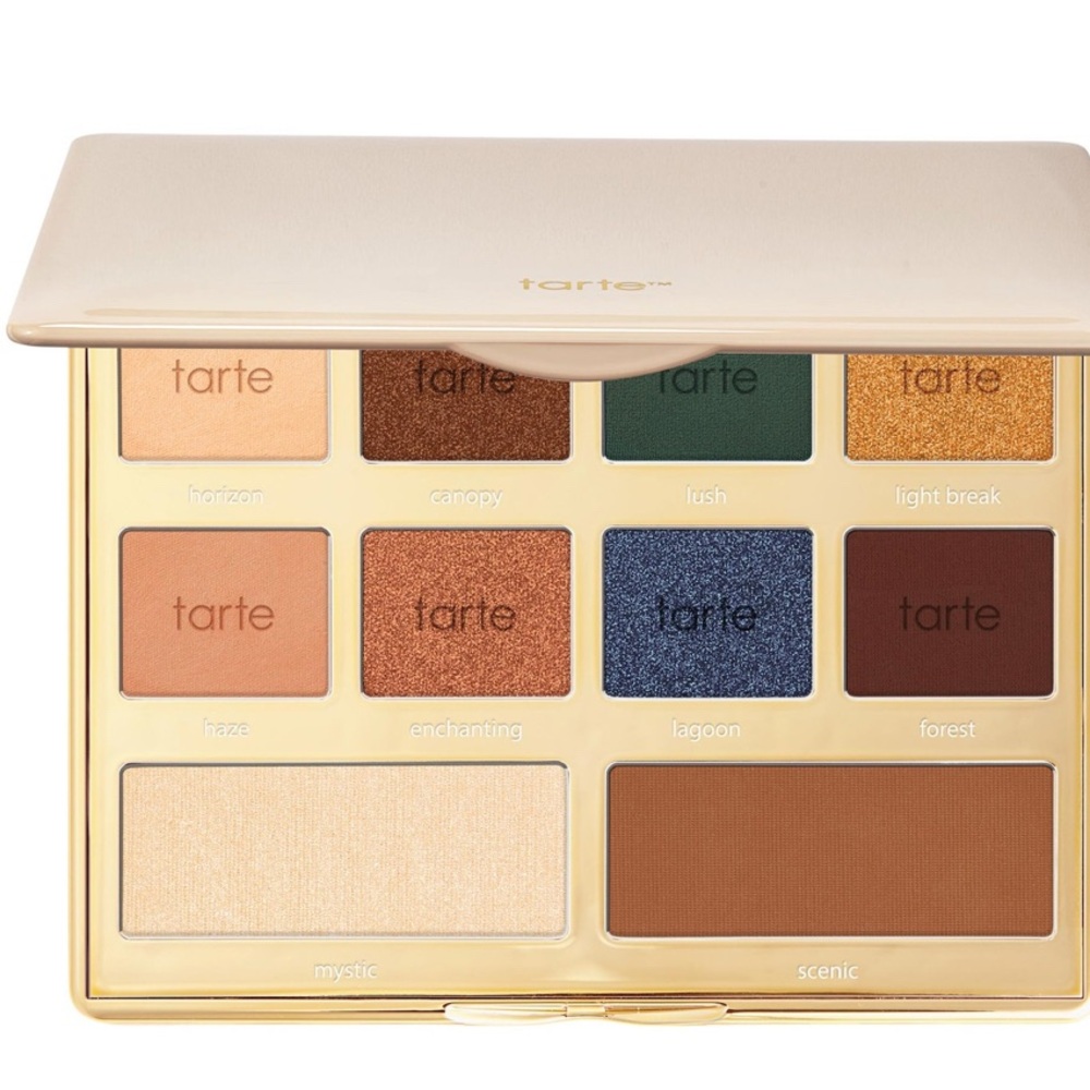 🔥BRAND NEW Tarte Glamazon  Eyeshadow Palette with Gold, Blue, and Brown Shades